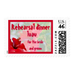 Luau Theme Rehearsal Dinner postage