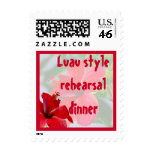 Luau Theme Rehearsal Dinner postage