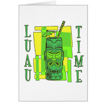 Luau Time Greeting Cards