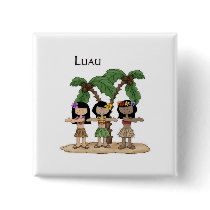 Luau Trio Pinback Button