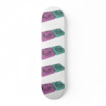 Luba as Lutetium Lu and Barium Ba Skate Board Deck