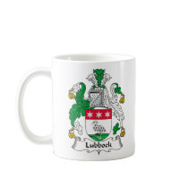 Lubbock Family Crest mugs by coatsofarms Lubbock Family Crest mugs