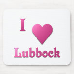 Lubbock -- Hot Pink Mouse Pad