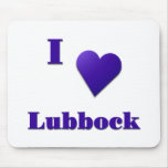 Lubbock -- Midnight Blue Mousepad