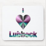 Lubbock -- Purple & Turquoise Mouse Pad