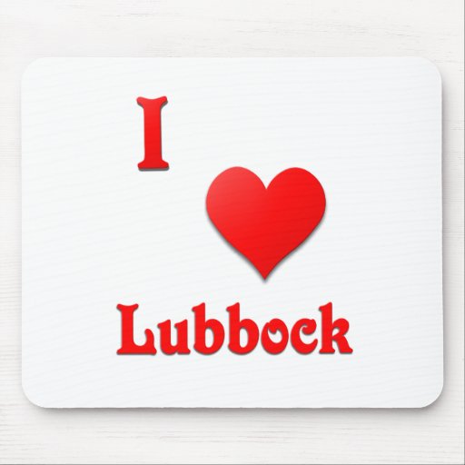 Lubbock -- Red Mouse Pad