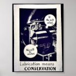 Lubrication Means Conservation Poster