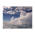 Lucas 21:33 con el Cielo Cartel Post Card