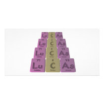 Lucas as Lutetium Carbon Arsenic Customized Photo Card