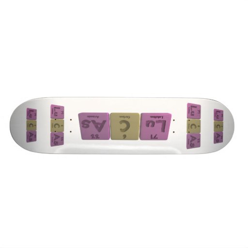 Lucas as Lutetium Carbon Arsenic Skate Decks