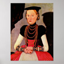 Lucas Cranach the Elder - Portrait of a lady Print