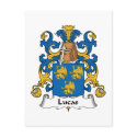 Lucas Family Crest postcards by coatsofarms Lucas Family Crest postcards