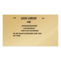 Lucas Larson, 3949quarterhorseDr, 6141sydneybay... business cards by luke444 Lucas Larson, 3949quarterhorseDr, 6141sydneybay... business cards