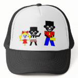 Lucca and Sam and Sam's father hats