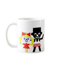 Lucca and Sam and Sam's father mugs