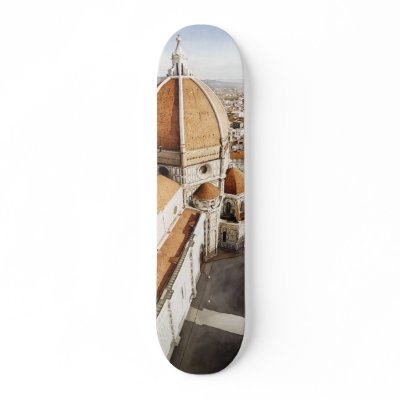 "Luce di Firenze" The Duomo Italy Watercolor Skate Board Deck by PaulJacksonart