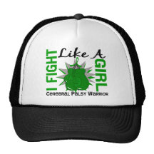Lucha como una parálisis cerebral 8,2 del chica gorros bordados