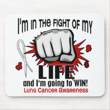 Lucha de mi cáncer de pulmón de la vida 2 tapete de ratones