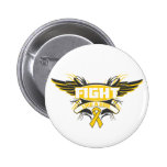 Lucha del cáncer de la niñez como un chica Wings.p Pin