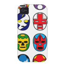 Lucha Libre Mask wrestler Mexican Wrestling Case-Mate iPhone 4 Covers