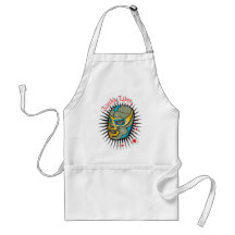 Lucha Libre Mexican Wrestling Mask Apron