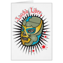 Lucha Libre Mexican Wrestling Mask Card