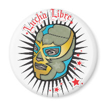 Lucha Libre Mexican Wrestling Mask magnets