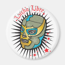 Lucha Libre Mexican Wrestling Mask magnets