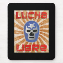 Lucha Libre Mexican Wrestling mousepads