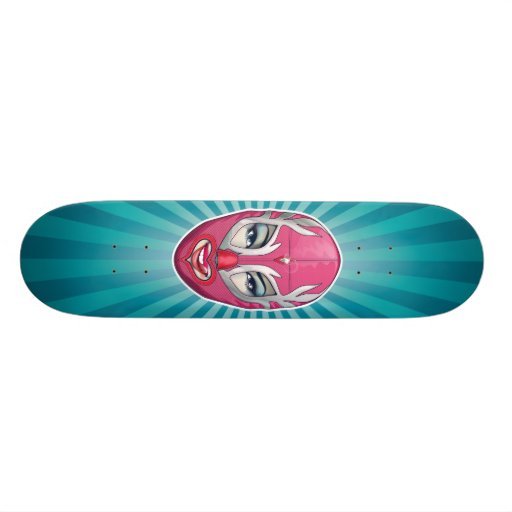 Luchagirl Custom Skateboard