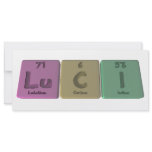 Luci as Lutetium Carbon Iodine Custom Rack Card