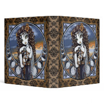 "Lucia" Gothic Flower Moon Fairy Art Binder