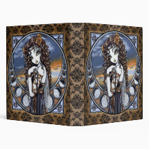 "Lucia" Gothic Flower Moon Fairy Art Binder