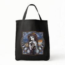 "Lucia" Gothic Flower Moon Fairy Art Canvas Bag by mykajelina "Lucia" Gothic Flower Moon Fairy Art Canvas Bag