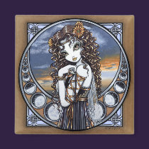 "Lucia" Gothic Flower Moon Fairy Art Magnet magnets