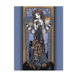 "Lucia" Gothic Flower Moon Fairy Art Postcard