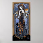 "Lucia" Gothic Flower Moon Fairy Art Poster
