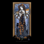 "Lucia" Gothic Flower Moon Fairy Art Poster