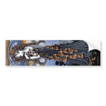 "Lucia" Moon Phase Fairy Art Sticker Bumper Sticker