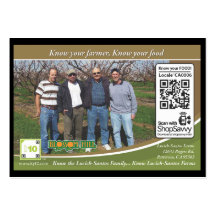 Lucich-Santos Farms Traceable Shelftalker Business Card Template