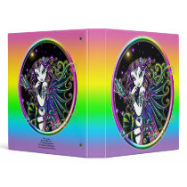"Lucidia" Celestial Rainbow Fairy Art Avery Binder binders