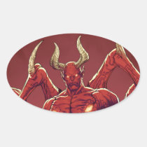 lucifer,devil,prince of darkness,satan,al rio,thomas mason,art,drawing,hell, Sticker with custom graphic design