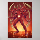 Lucifer the Devil, the Prince of Darkness, Satan Print