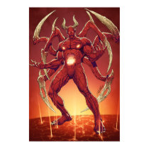 Lucifer the Devil, the Prince of Darkness, Satan Print