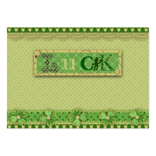 Luck Charm Gift Tag Business Card (front side)