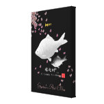 Luck cruciam carp! White spatula cruciam carp! < ♯ Stretched Canvas Prints