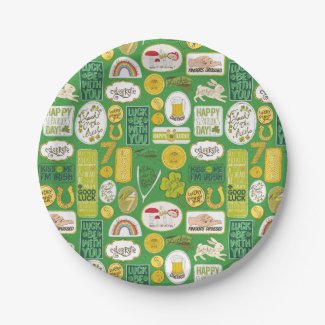 Luck Lucky Irish 7 Inch Paper Plate