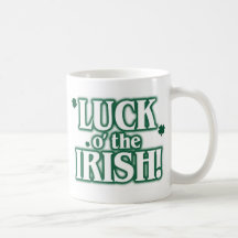 Luck o the irish coffee mug