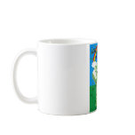 Luck O' The Irish cute skunk with basket catching Coffee Mug