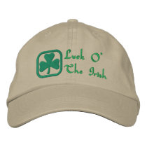Luck O' The Irish embroidered hats